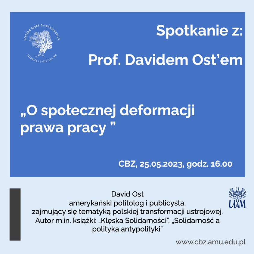 Seminaria z cyklu "O fundamentach prawa pracy w dziejszej Polsce - poster