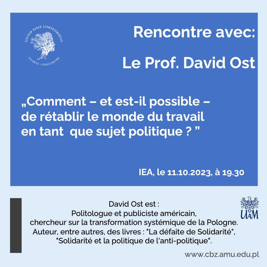 Seminaria z cyklu "O fundamentach prawa pracy w dziejszej Polsce - poster